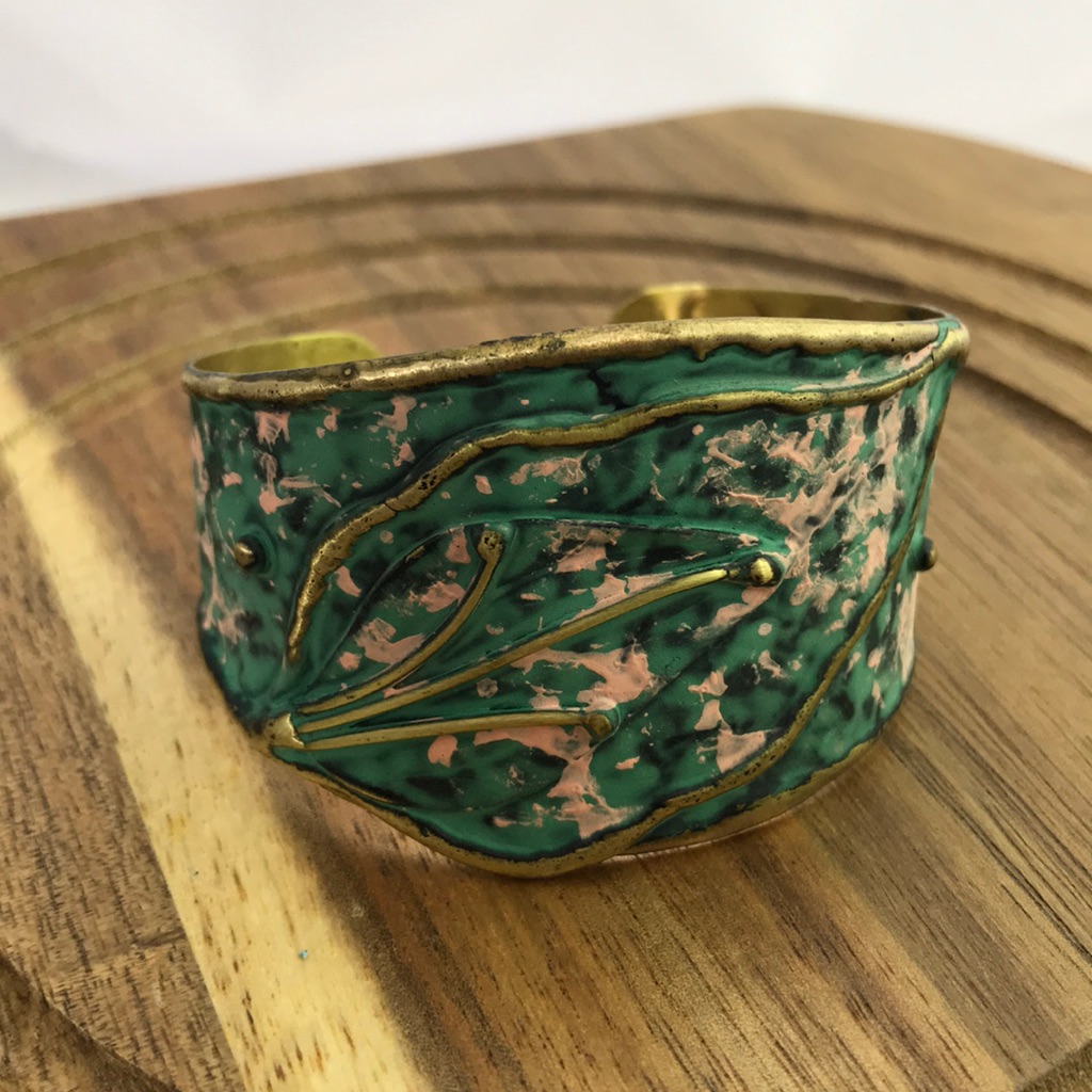 Beautiful Artisan Patina Finish Cuff Bracelet 1.5